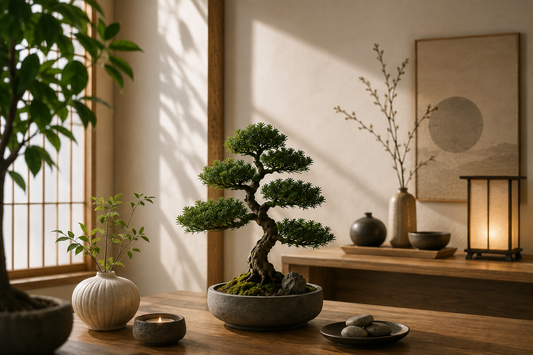 Comment intégrer un bonsaï artificiel dans une décoration Japandi ?
