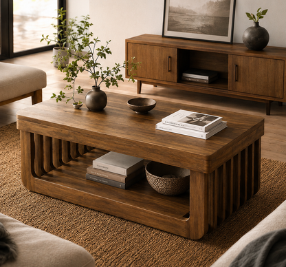 Table Basse Kiyoshi – Effet Bois 120 cm