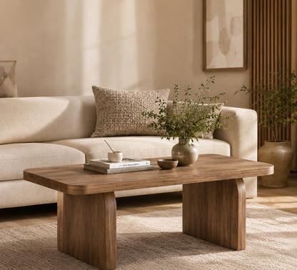 Table Basse Nagori – Effet Bois 120 cm