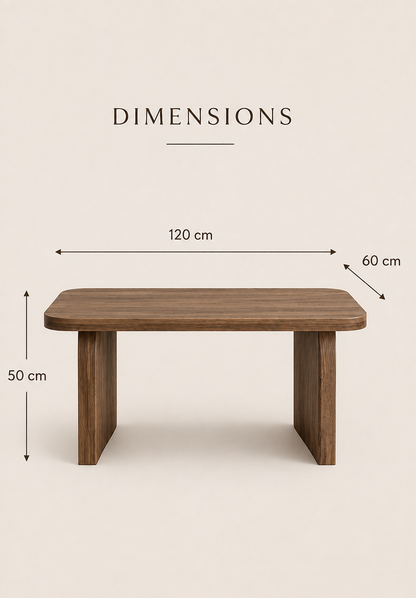 Table Basse Nagori – Effet Bois 120 cm