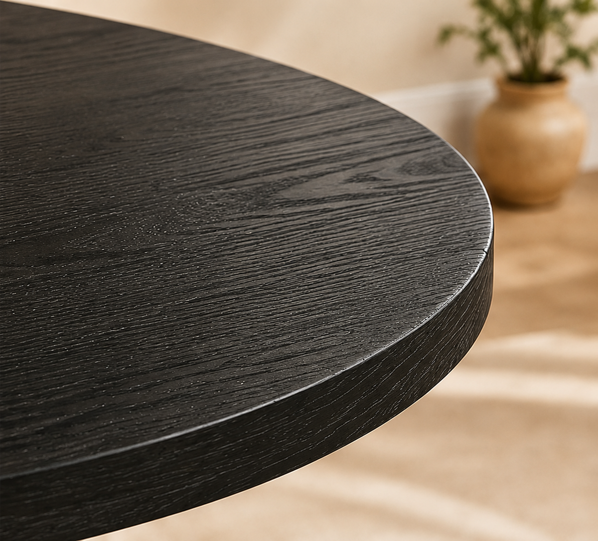Table Ronde Kuroha – Noire 120 cm