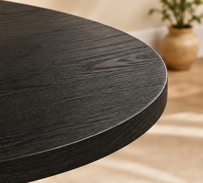 Table Ronde Kuroha – Noire 120 cm