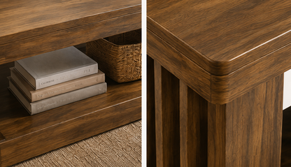 Table Basse Kiyoshi – Effet Bois 120 cm