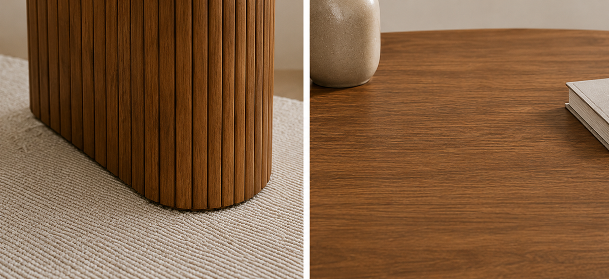 Table Ovale Kaede – Effet Bois 180 cm